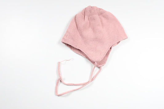 Ribbed knit hat from Newbie - Size 62/68 - Pink