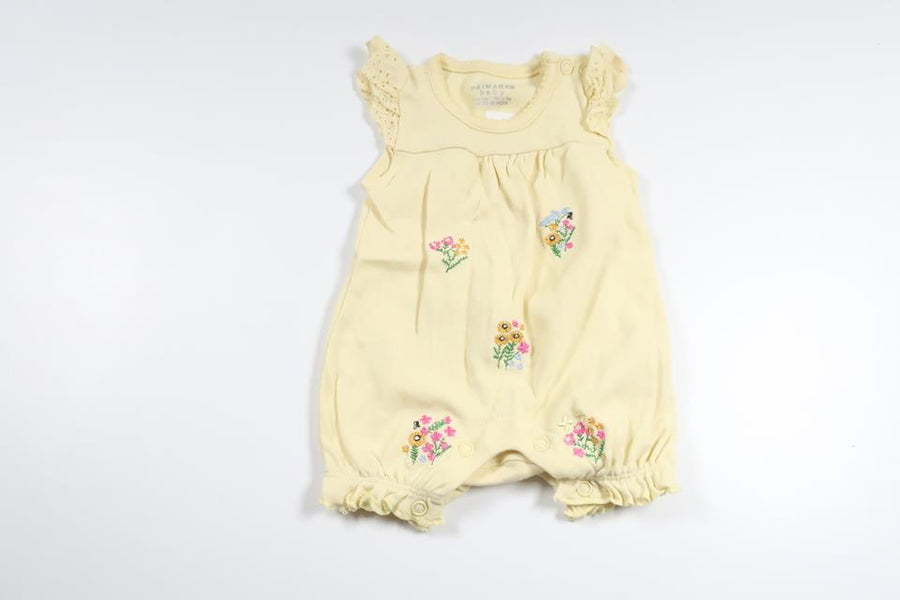 Floral jumpsuit from Primark - Size 50/56 - Yellow