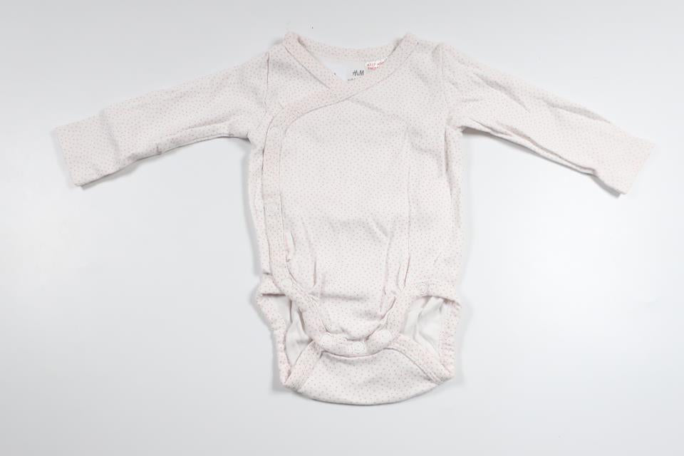Polka dot wrap bodysuit from H&M - Size 56 - White