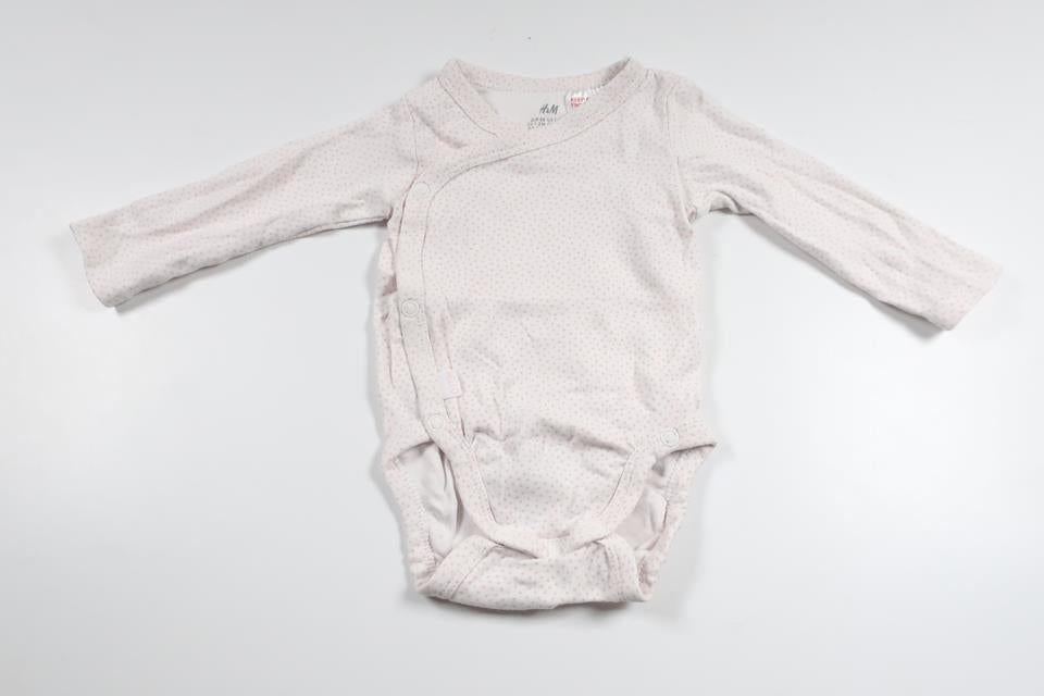 Polka dot wrap bodysuit from H&M - Size 56 - White