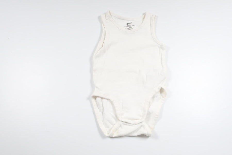 Linen bodysuit from H&M - Size 68/74 - White