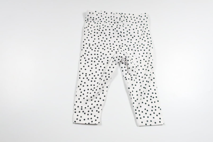 Polka dot pants from ICA I Love Eco - Size 68 - White
