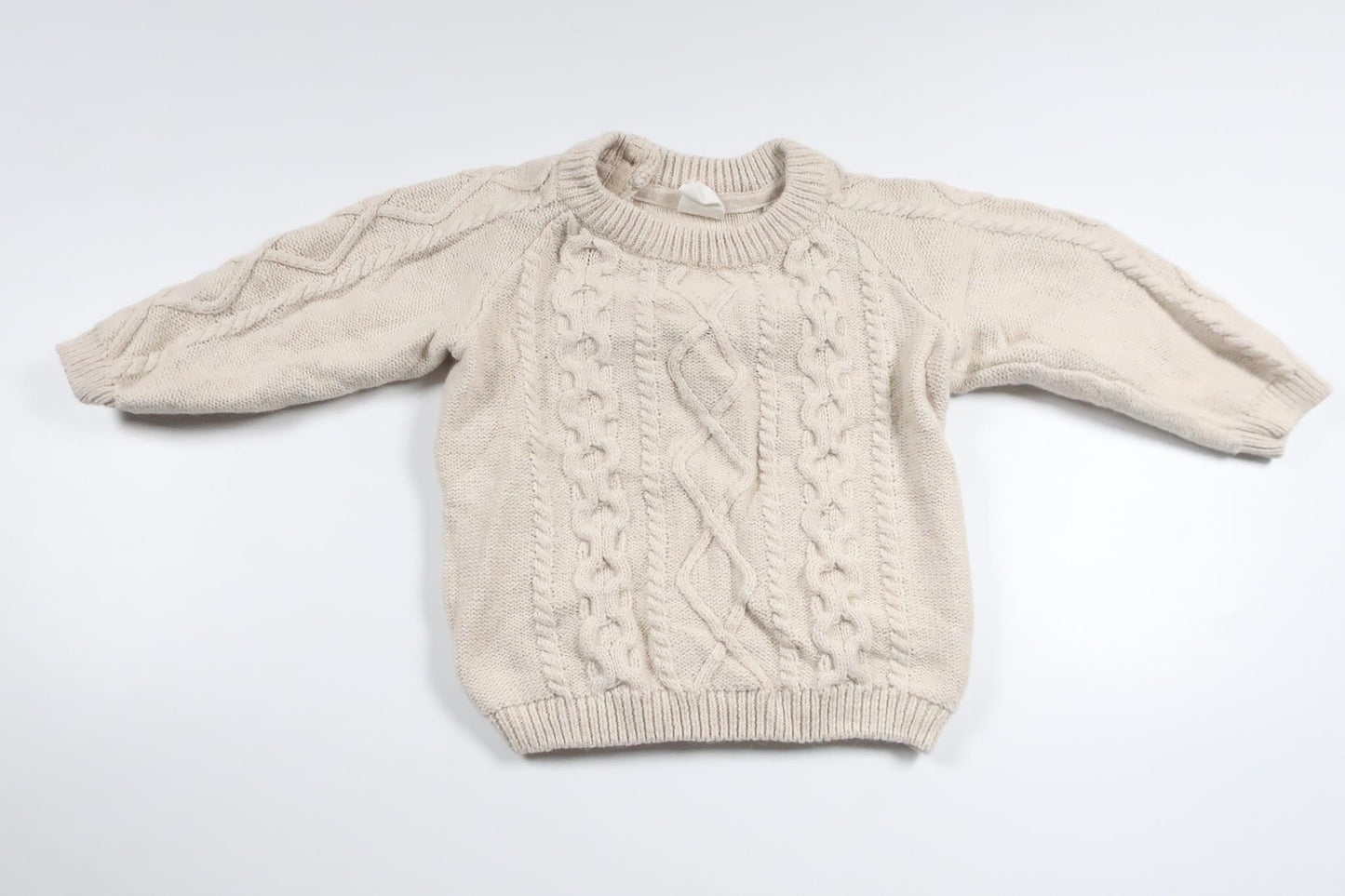 Knitted sweater from H&M - Size 74 - Beige