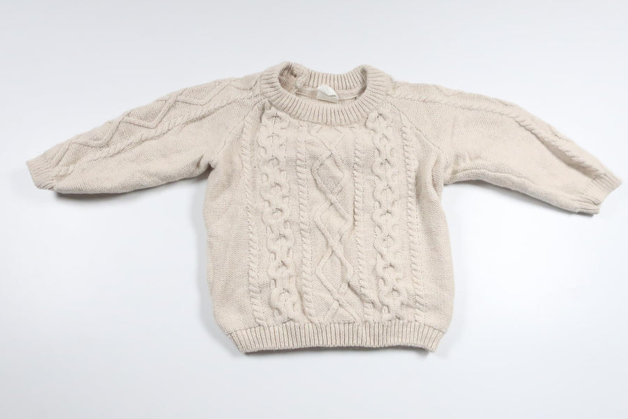Knitted sweater from H&M - Size 74 - Beige