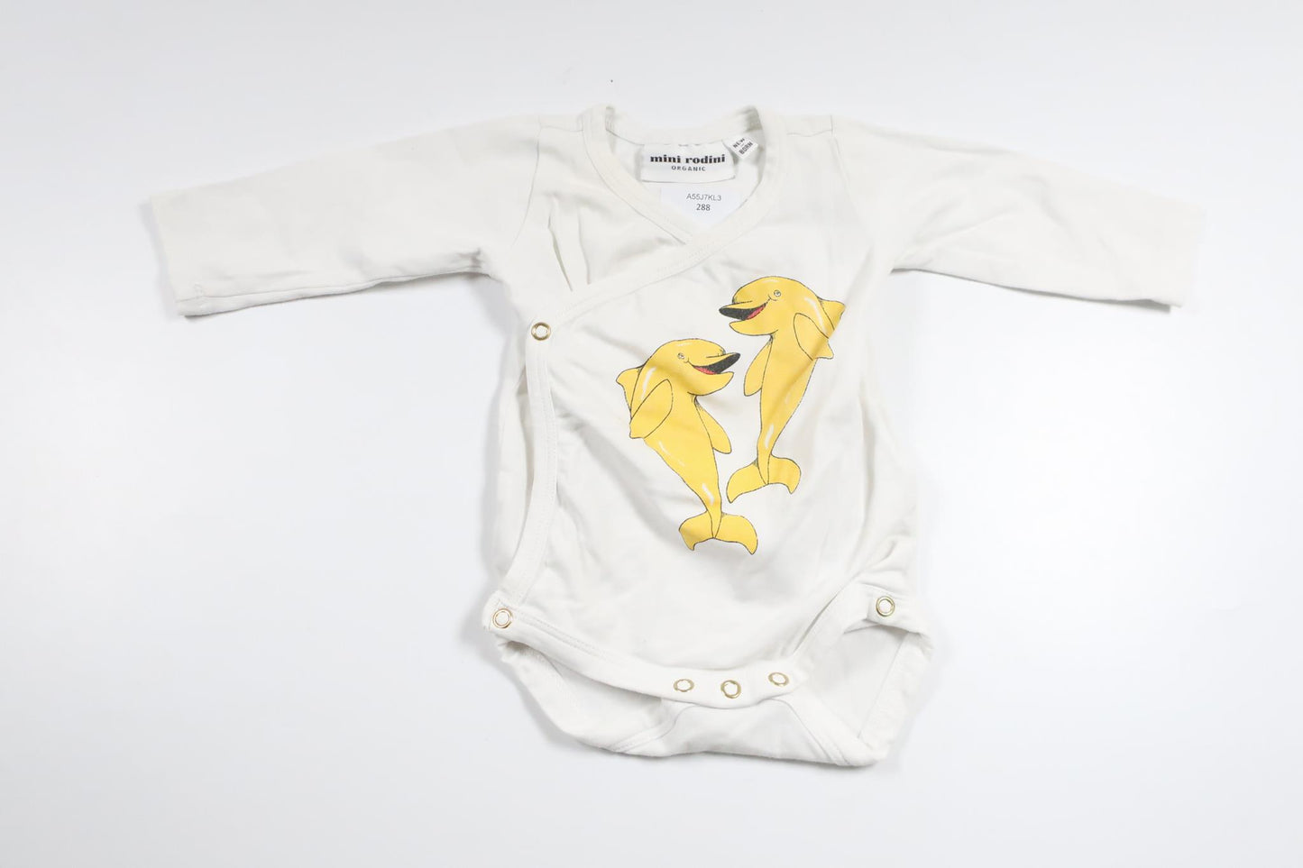 Wrap bodysuit from Mini Rodini - Size 50/56 - White