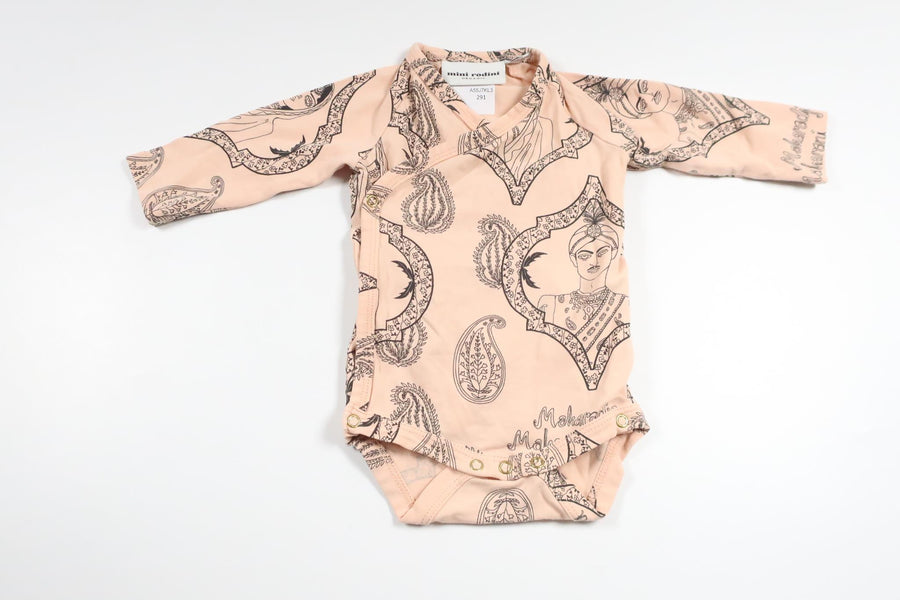 Wrap bodysuit from Mini Rodini - Size 50/56 - Pink