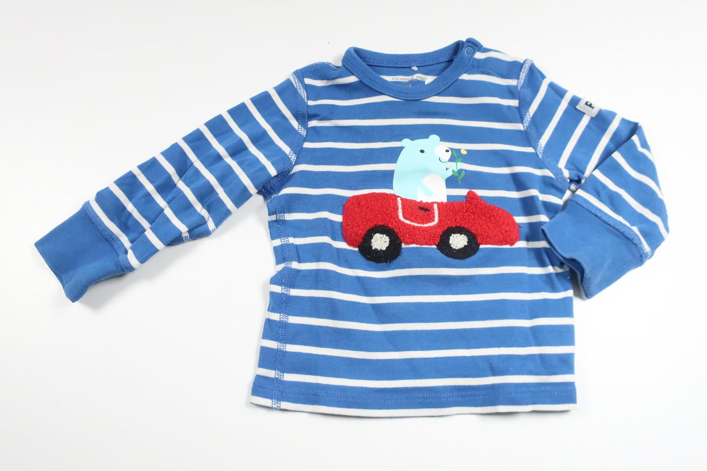 Striped sweater from Polarn o. Pyret - Size 68 - Blue