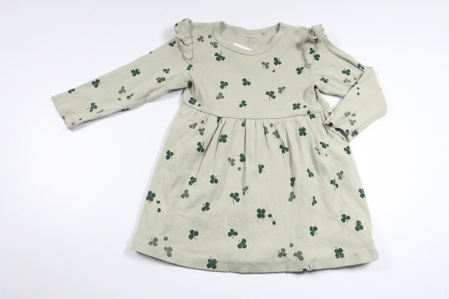 Ribbed dress from Lindex - Size 86 - Green