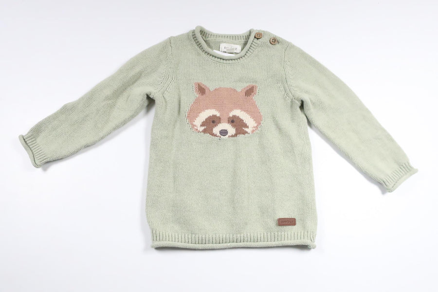 Knitted sweater from Newbie - Size 74 - Green