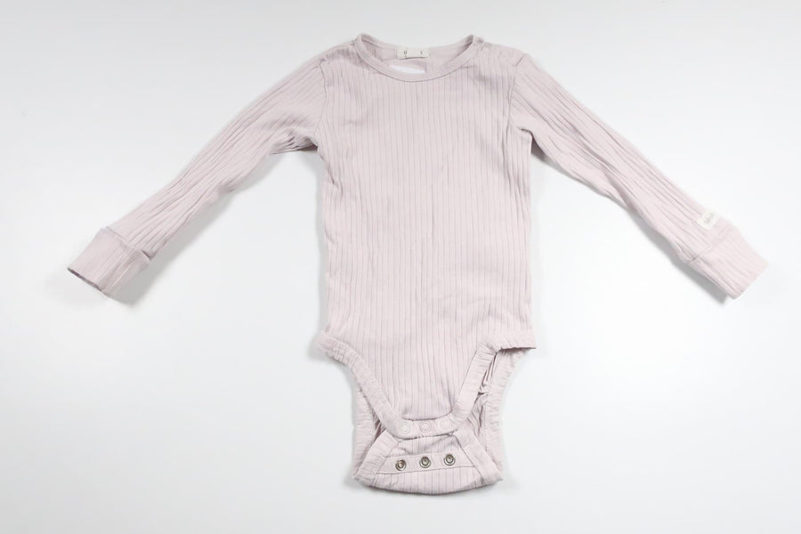 Ribbed bodysuit from Newbie - Size 80 - Purple