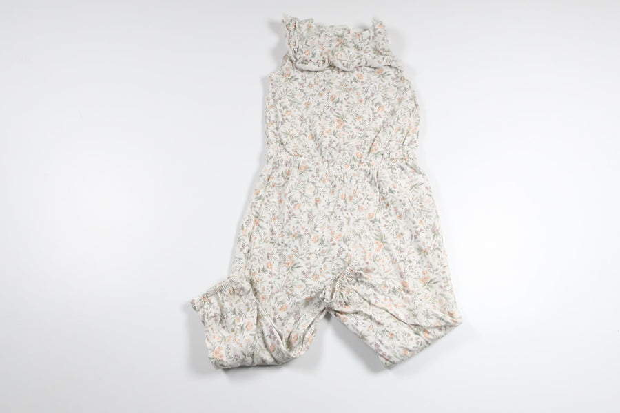 Floral jumpsuit from Newbie - Size 86 - White