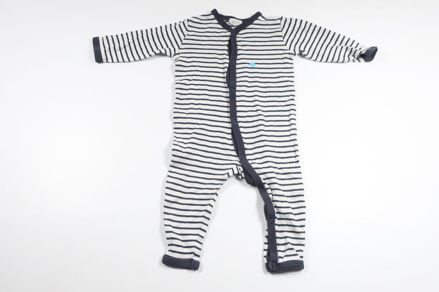 Striped pajamas from Newbie - Size 74 - White