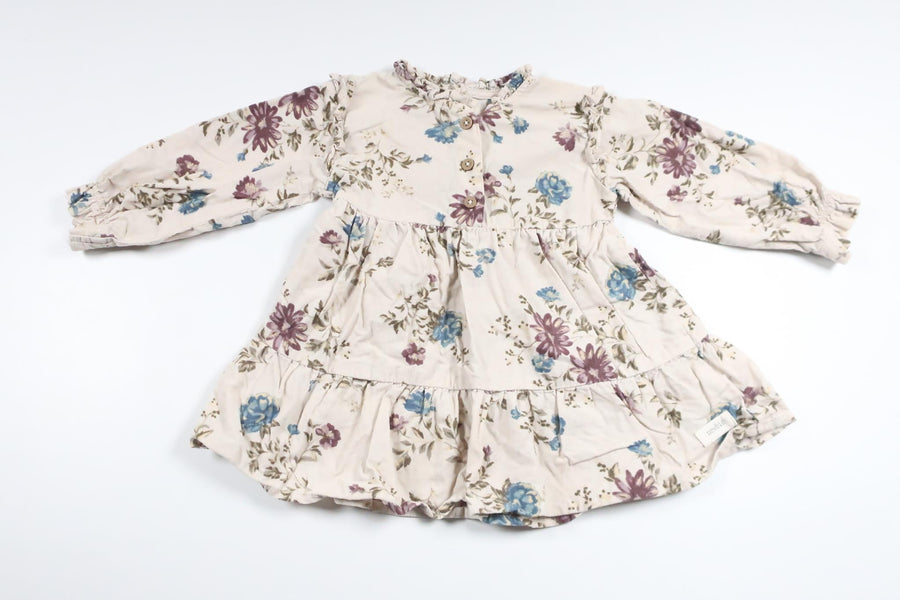 Floral dress from Newbie - Size 68 - Beige