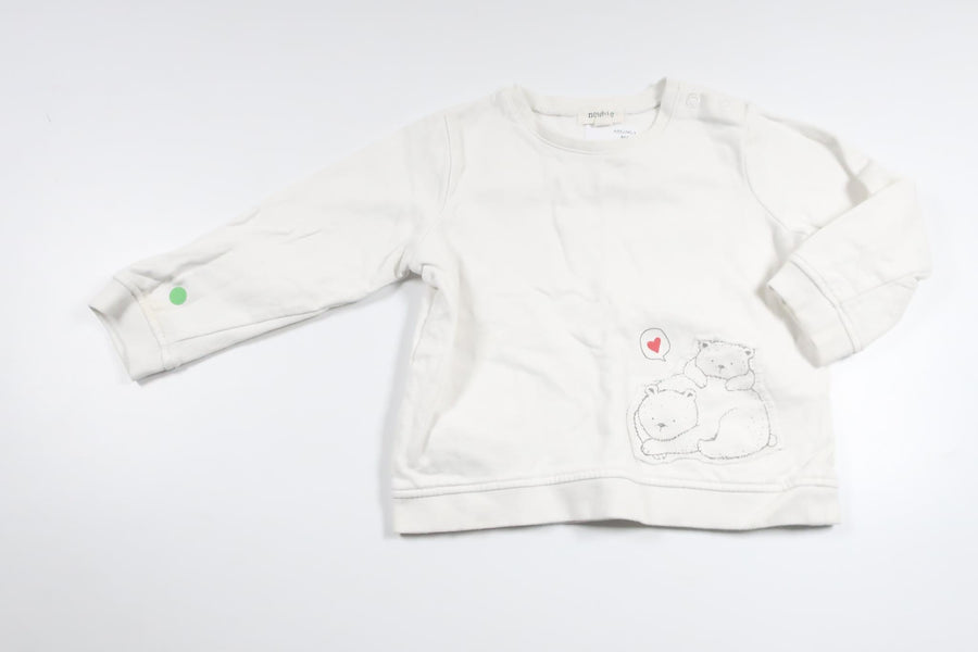 Sweatshirt from Newbie - Size 80 - White