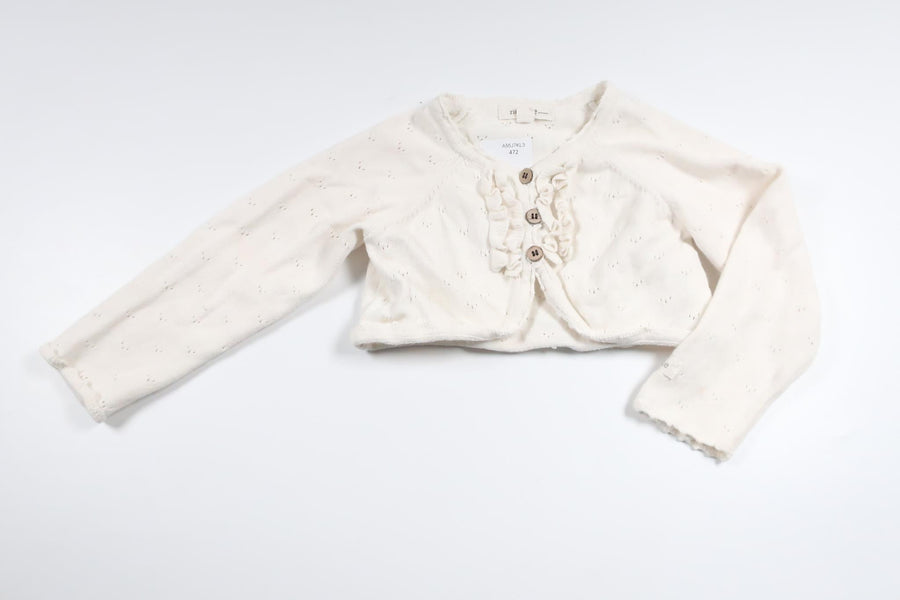 Knitted cardigan from Newbie - Size 86 - White
