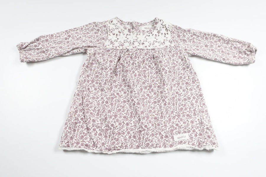 Floral tunic from Newbie - Size 68 - Purple