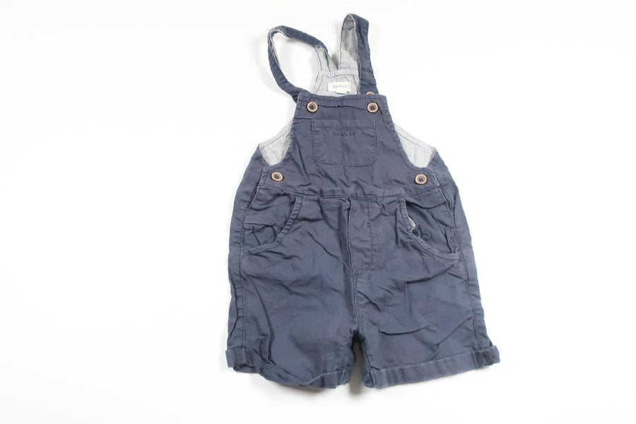 Suspender shorts from Newbie - Size 80 - Navy blue