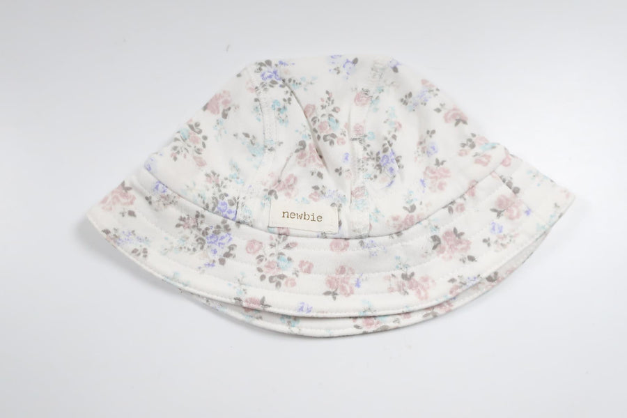 Floral sun hat from Newbie - Size 56/62 - White