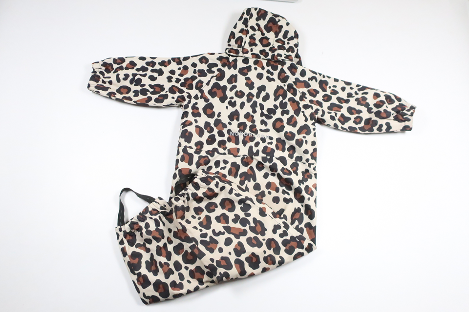 Leopard-print shell jumpsuit from Nordbjörn - Size 92 - Beige