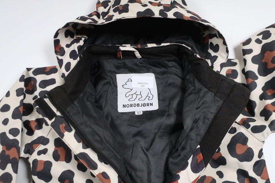 Leopard-print shell jumpsuit from Nordbjörn - Size 92 - Beige