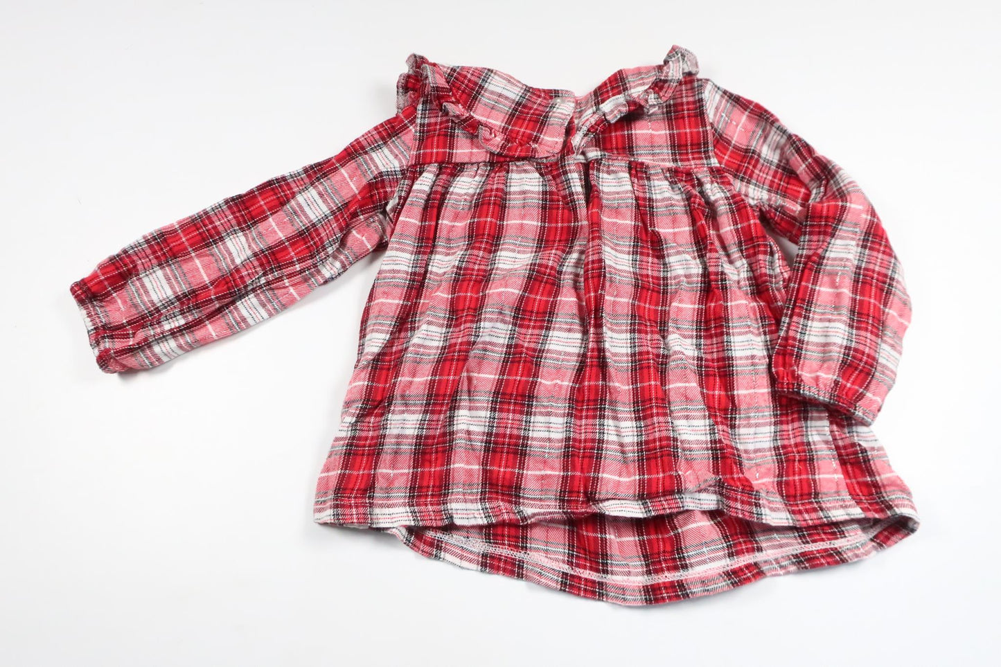 Checked dress from Tiny One - Size 86 - Red