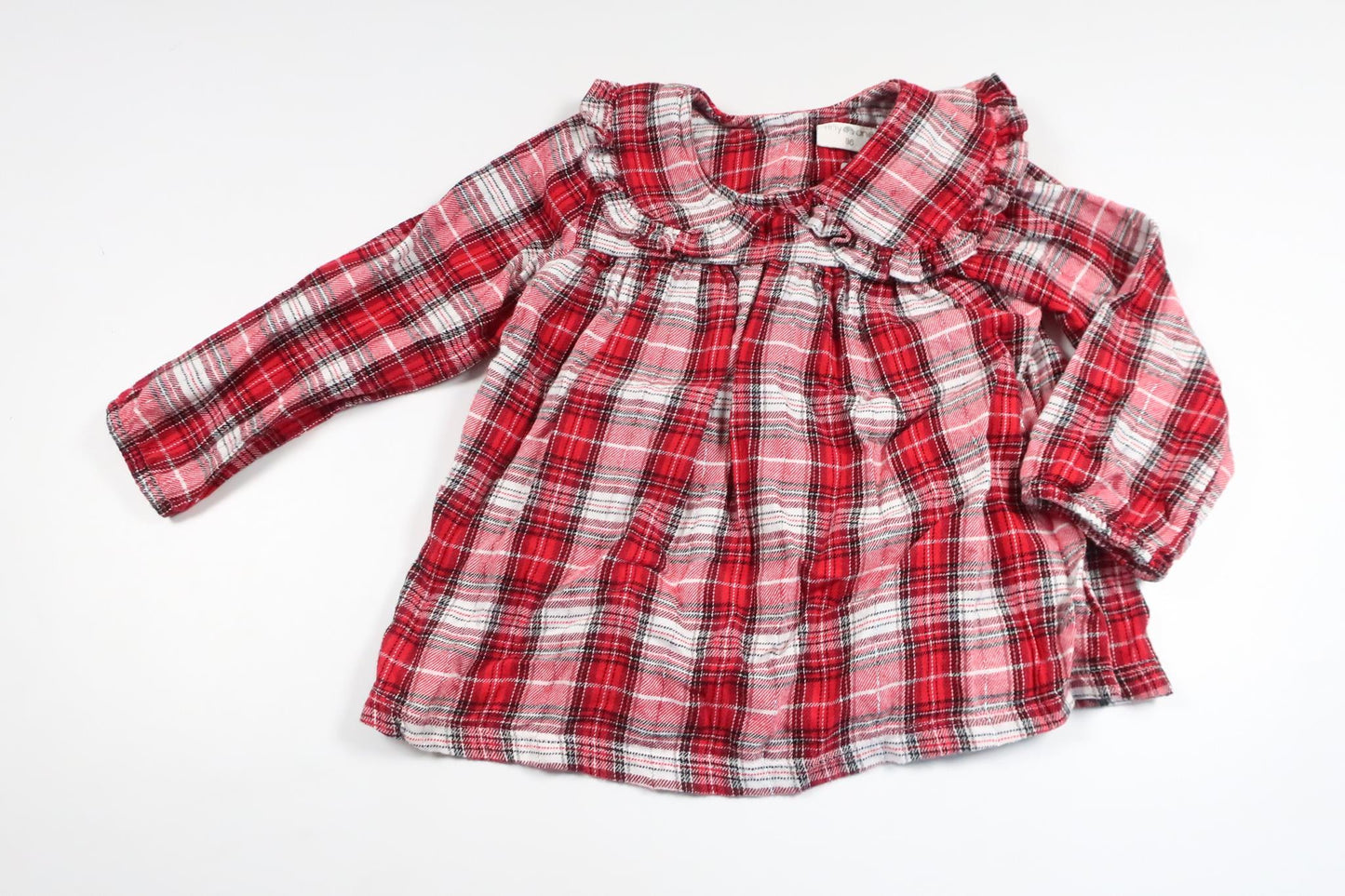 Checked dress from Tiny One - Size 86 - Red