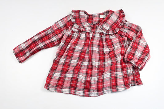 Checked dress from Tiny One - Size 86 - Red