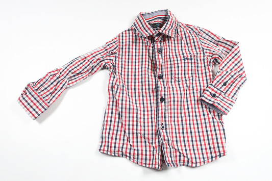 Checked shirt from Baby Skill - Size 80 - Red