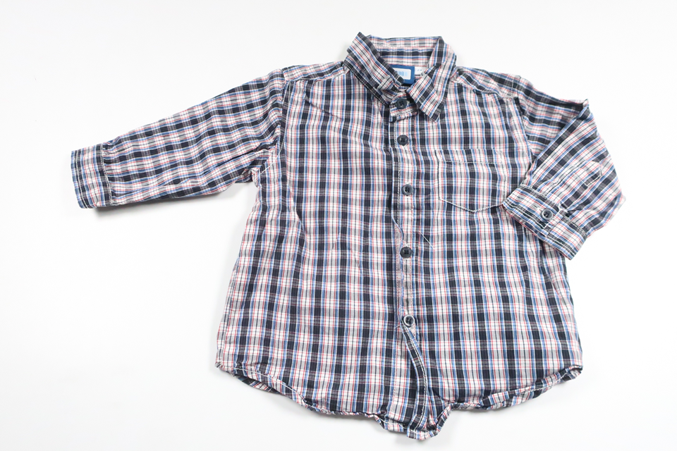 Checked shirt from Mini Rodini - Size 74 - Blue