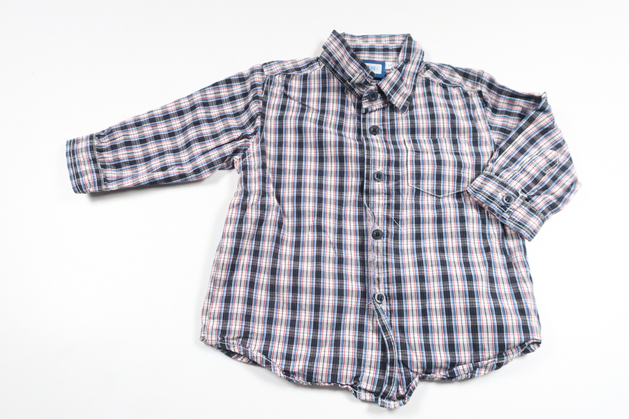 Checked shirt from Mini Rodini - Size 74 - Blue