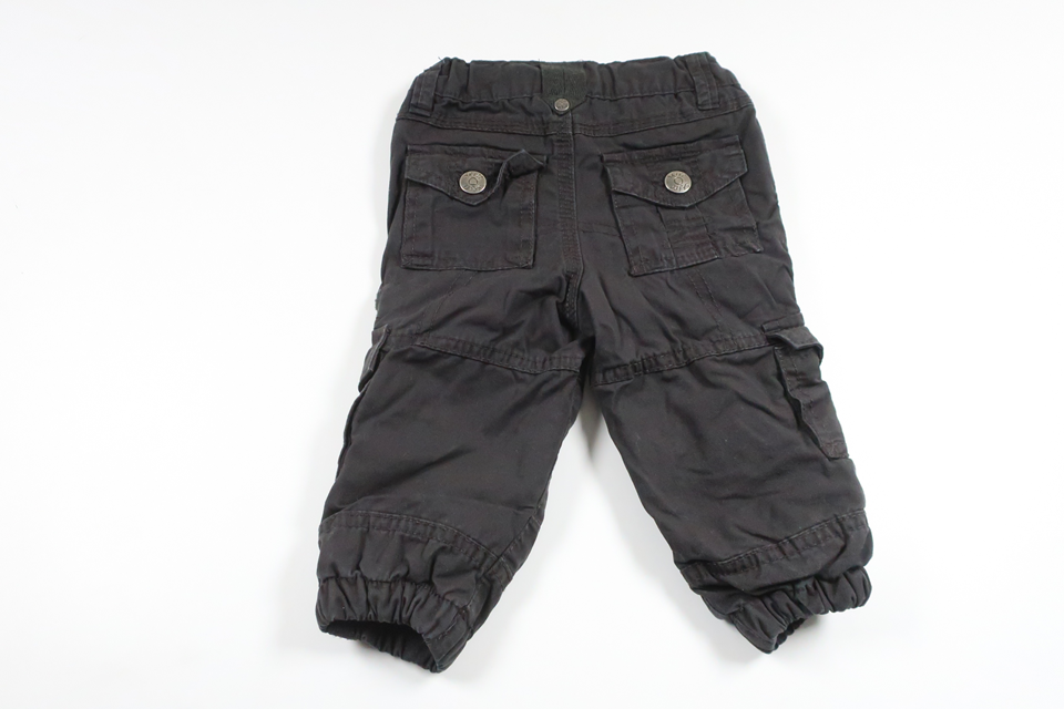 Lined cargo pants from Basic U - Size 68 - Black