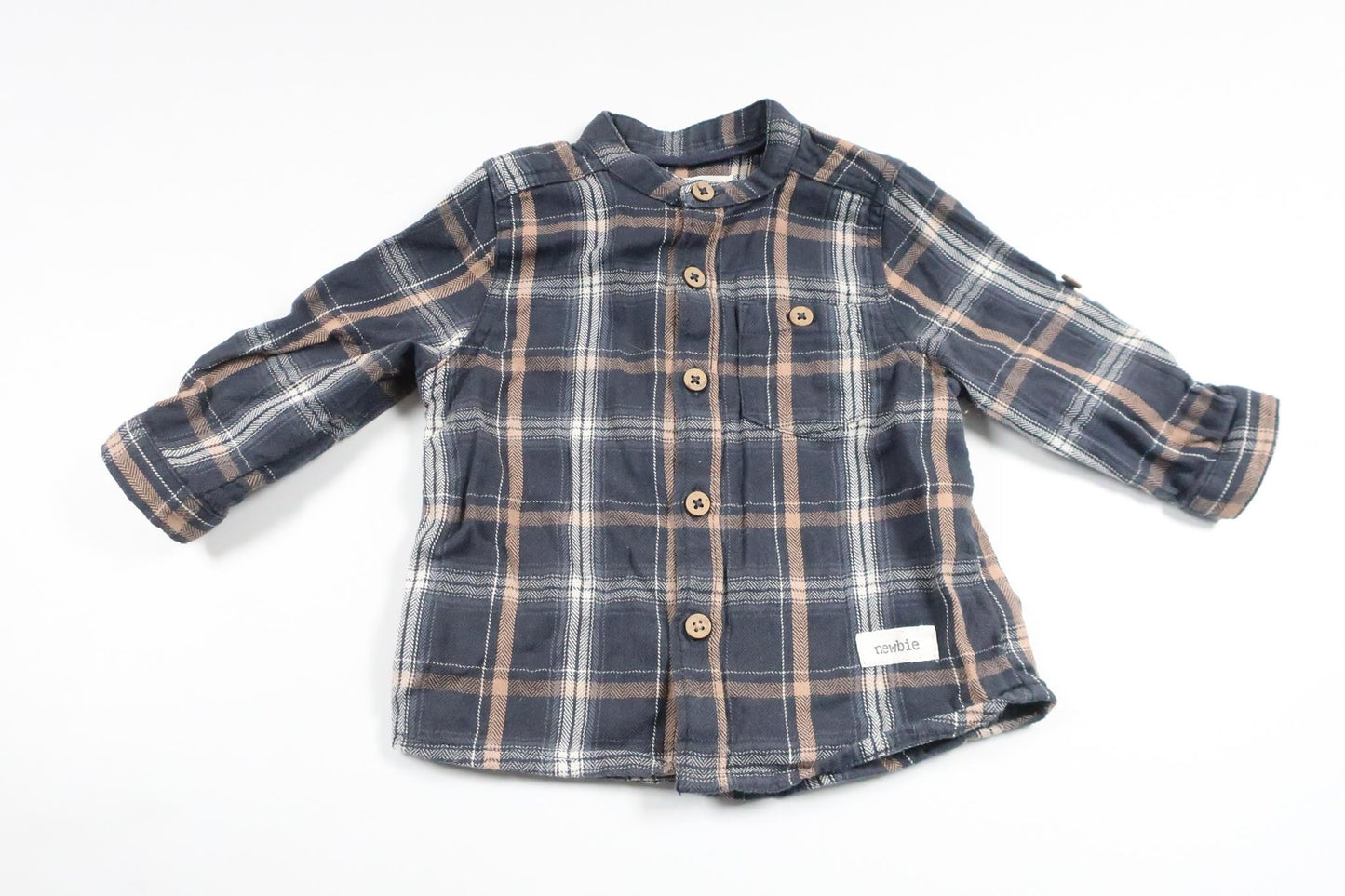 Checked shirt from Newbie - Size 62 - Blue