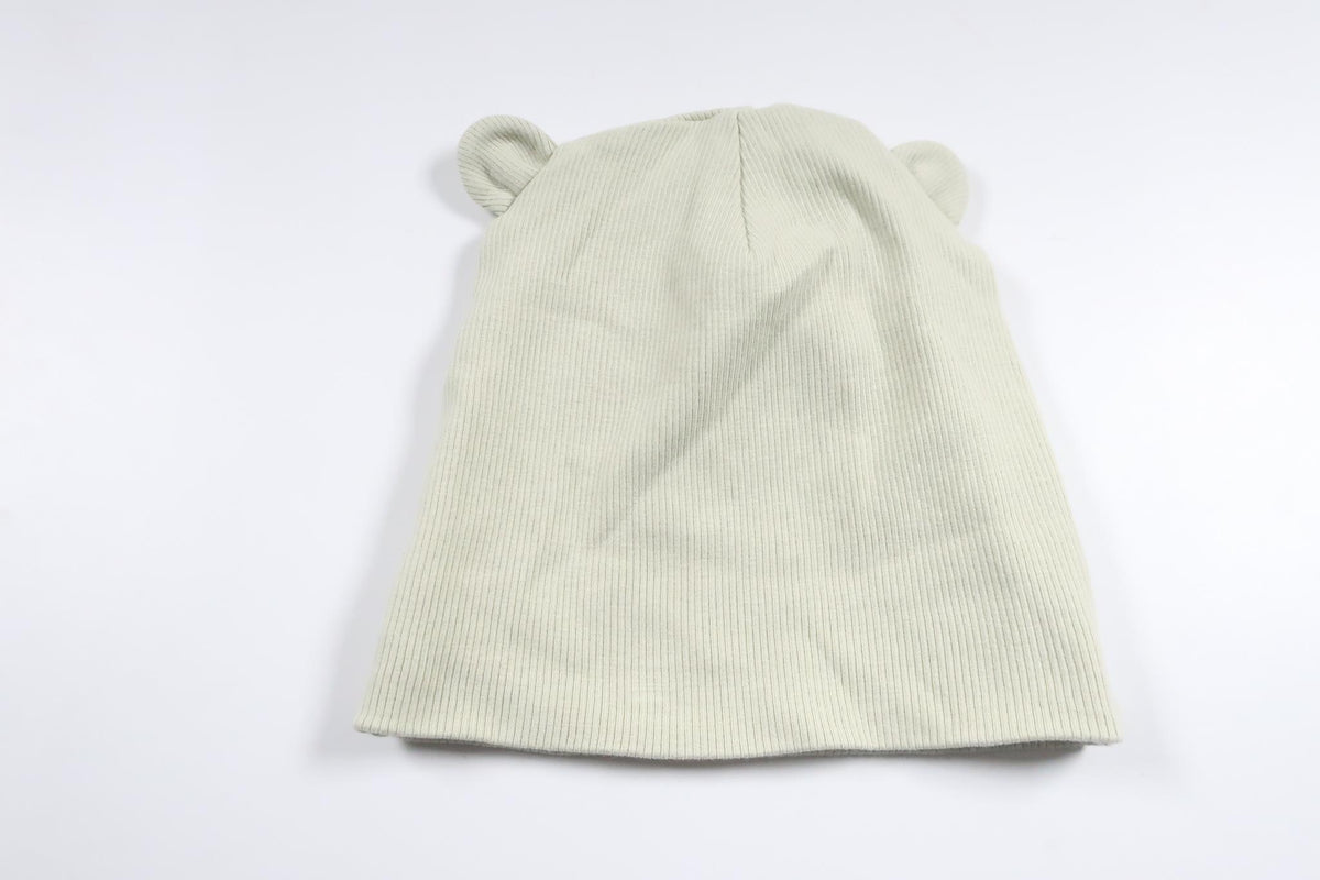 Ribbed hat with ears from Lindex - Size 40/42 - Green