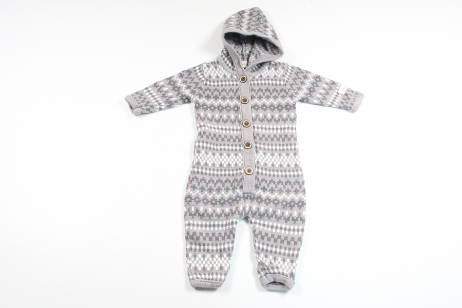 Knitted overalls from Newbie - Size 56 - Grey