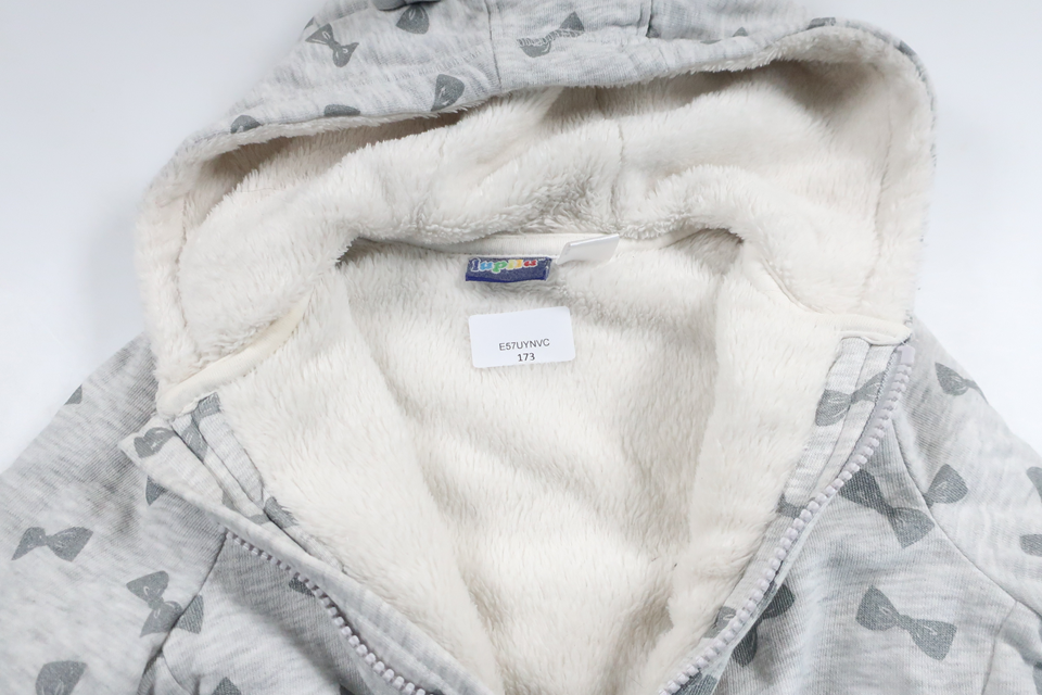 Pile lined hooded jacket from Lupilu - Size 86/92 - Grey