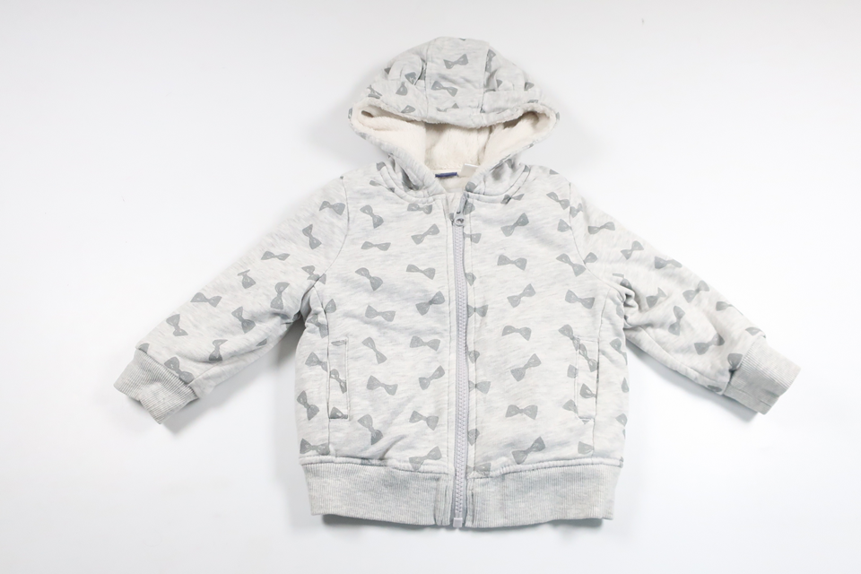 Pile lined hooded jacket from Lupilu - Size 86/92 - Grey