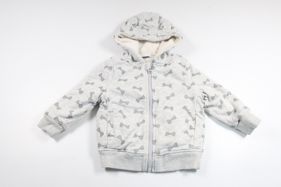 Pile lined hooded jacket from Lupilu - Size 86/92 - Grey