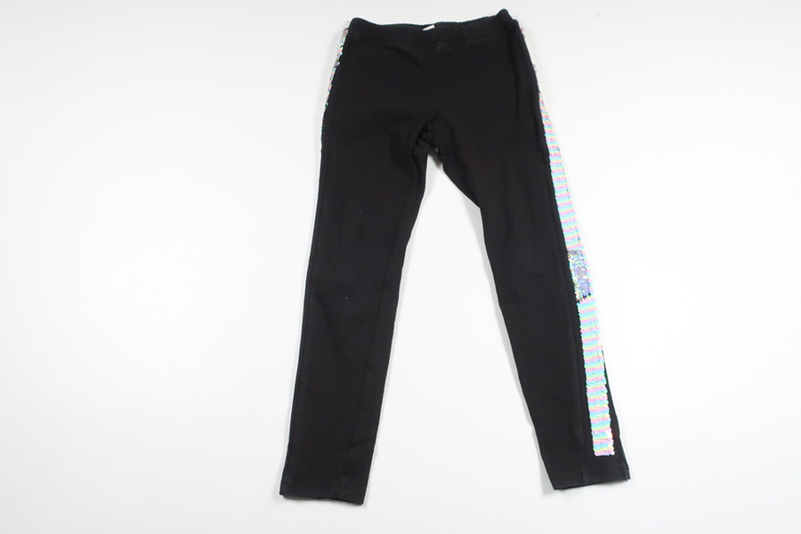 Trousers with reversible sequins from Lindex - Size 116 - Black
