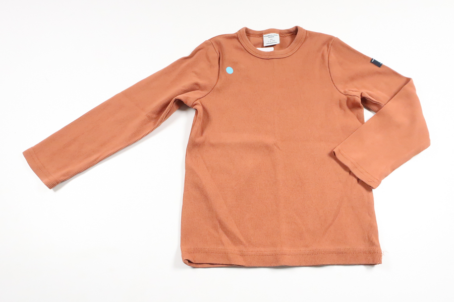 Ribbed sweater from Polarn o. Pyret - Size 98 - Brown