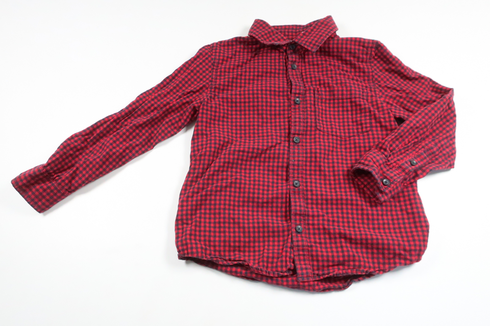Checked shirt from Lindex - Size 128 - Red