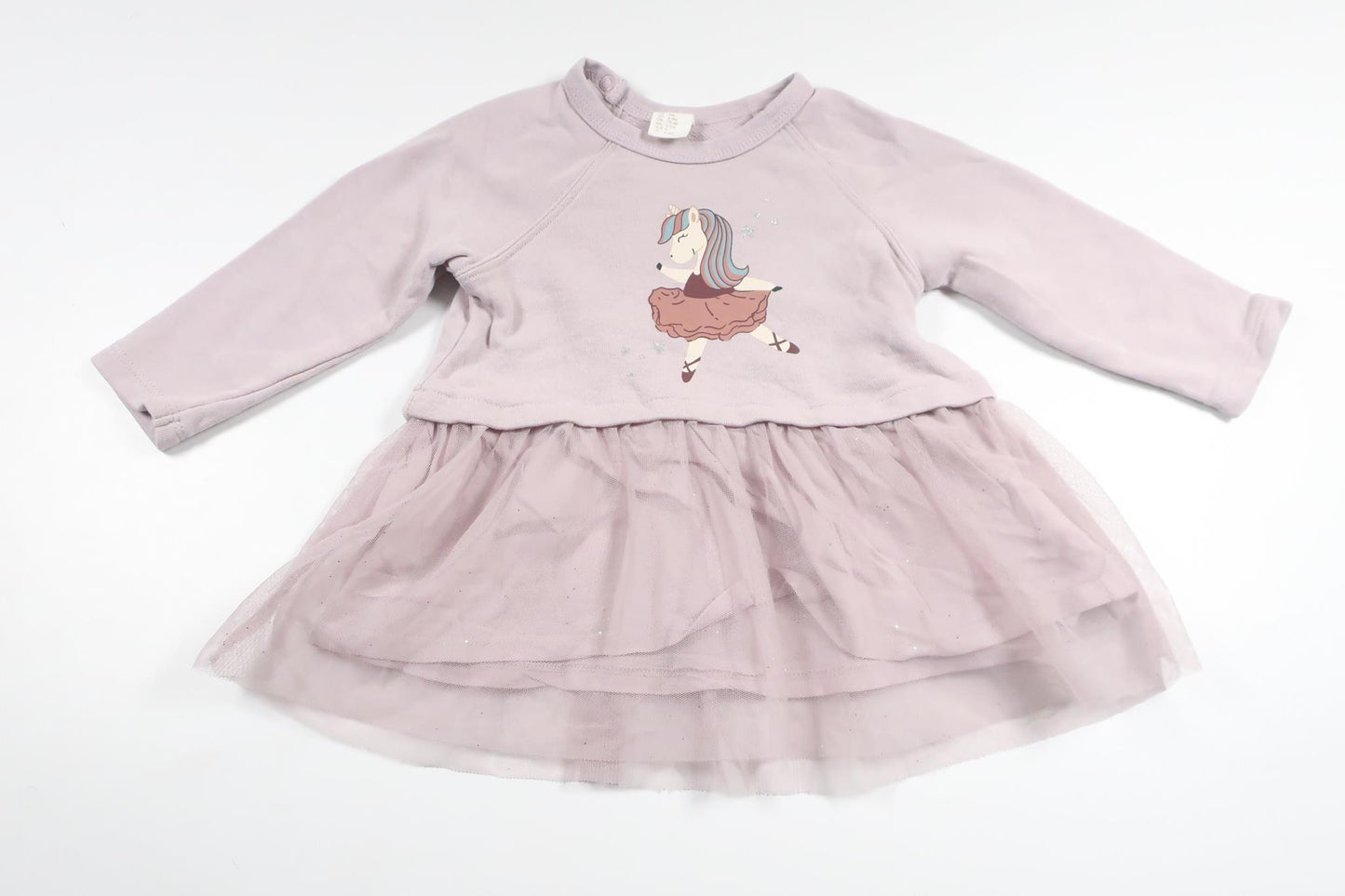 Dress with unicorn from H&amp;M - Size 74 - Purple