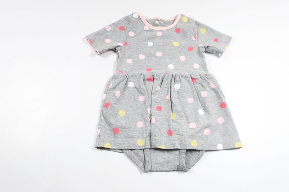 Dress with built-in body from MeToo - Size 74 - Grey