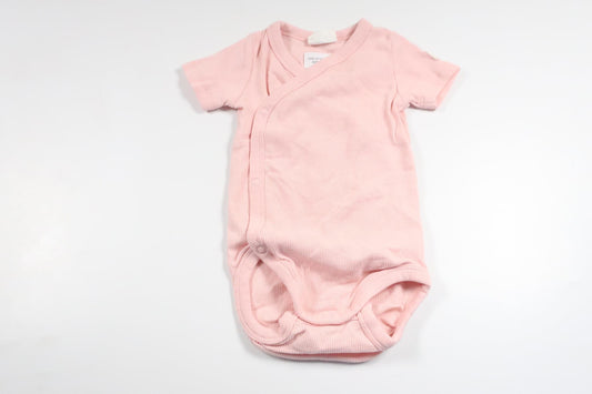 Ribbed wrap bodysuit from Kappahl - Size 62 - Pink