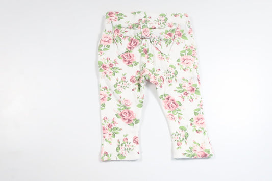 Petite Chérie floral ruffled trousers - Size 62 - White