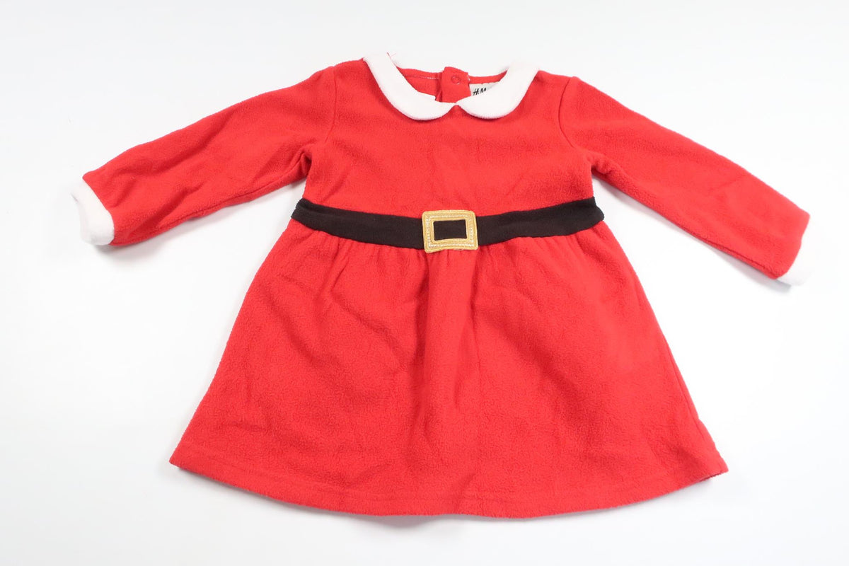Santa Claus dress in fleece from H&M - Size 74/80 - Red