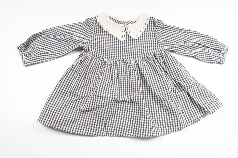 Checked dress from LC Waikiki - Size 74/80 - Black