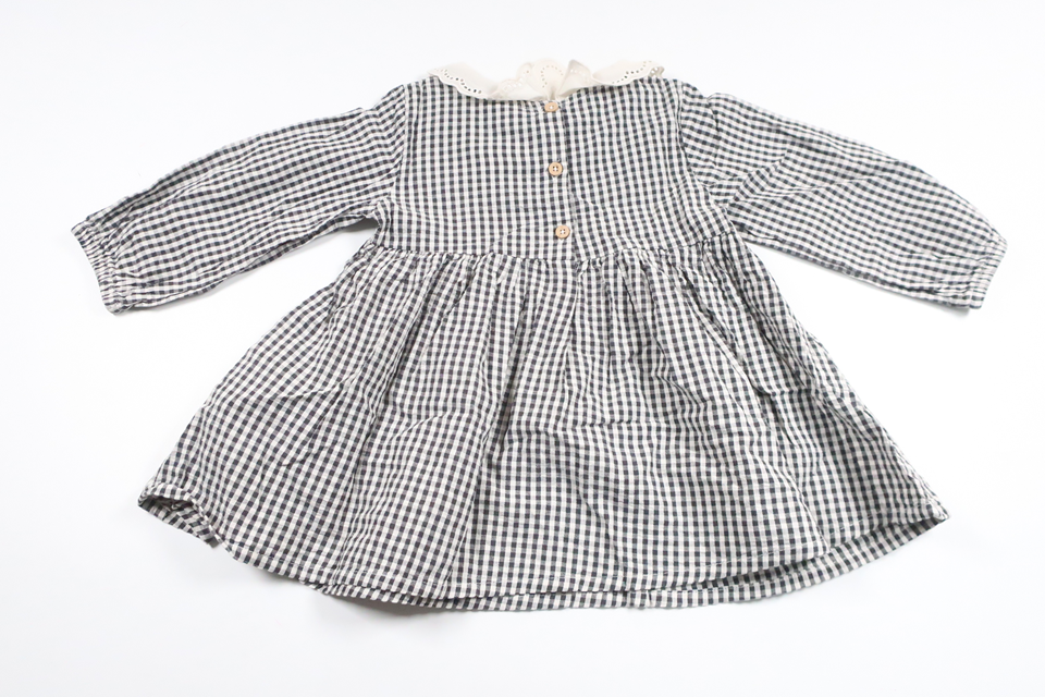 Checked dress from LC Waikiki - Size 74/80 - Black