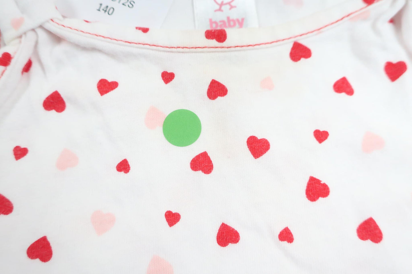 Tank top with hearts from Baby Club by C&amp;A - Size 74 - White