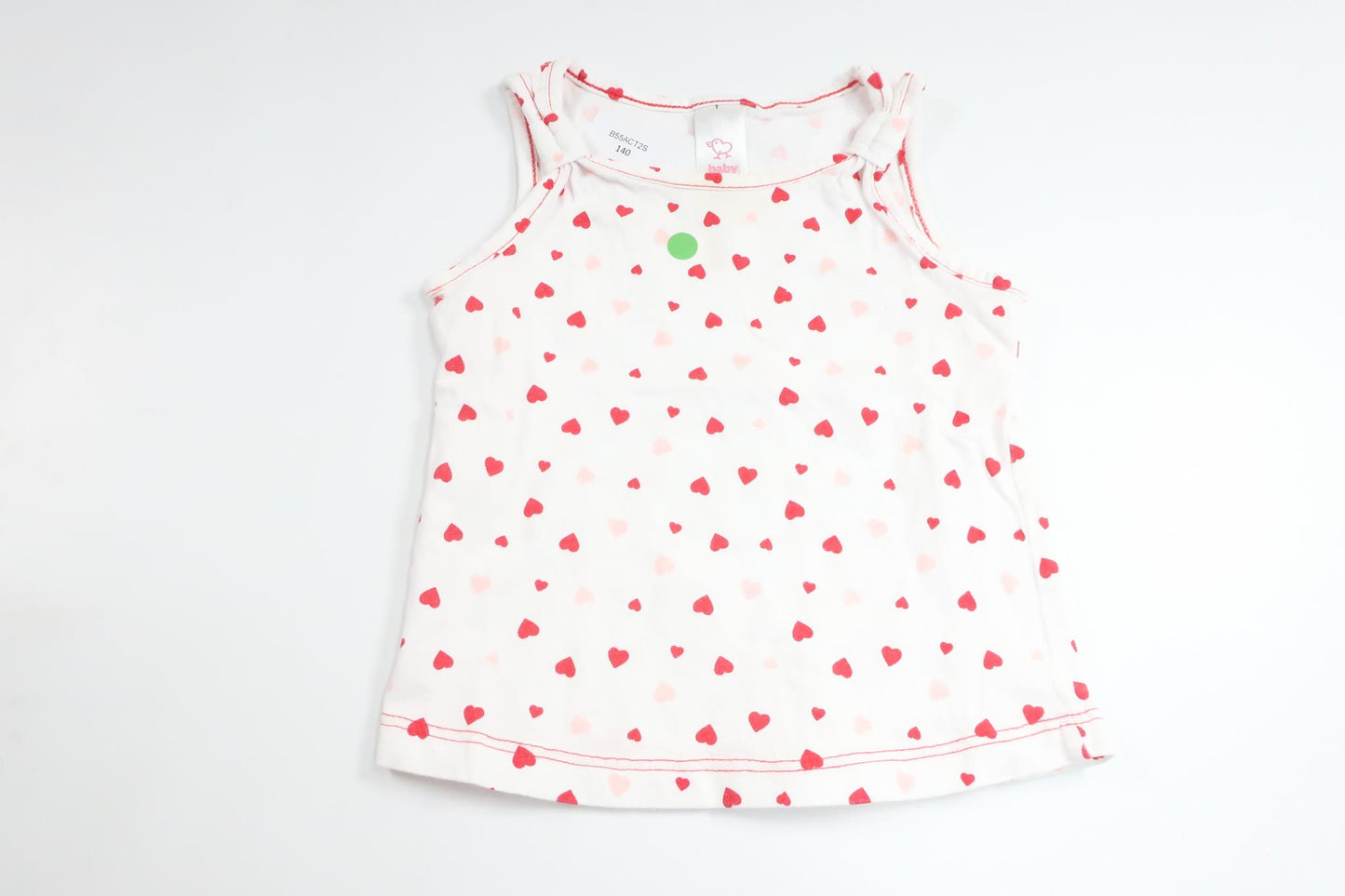 Tank top with hearts from Baby Club by C&amp;A - Size 74 - White