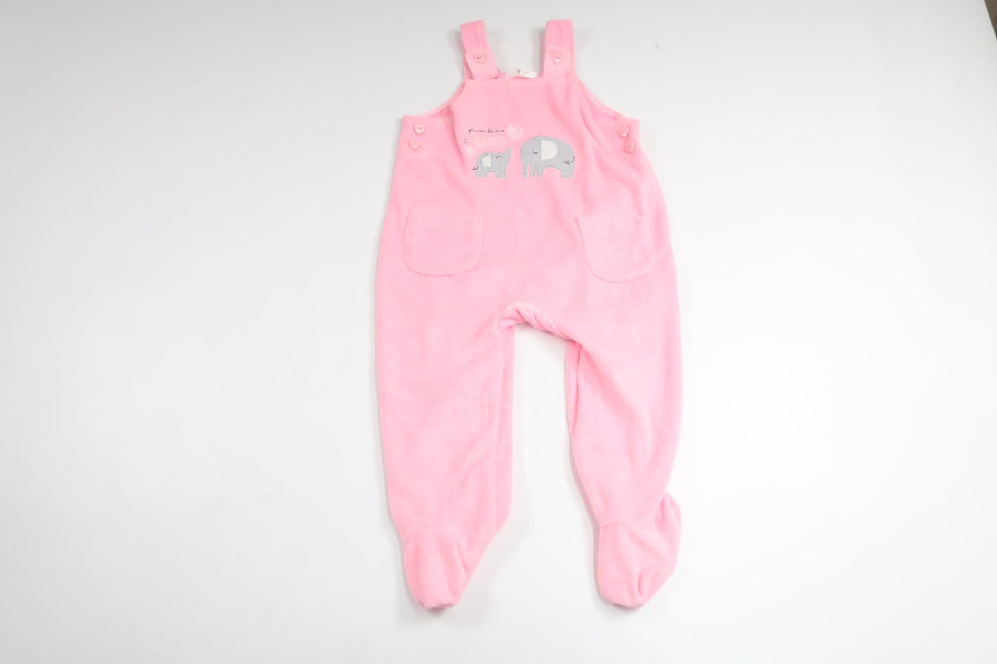 Fleece jumpsuit from Baby - Size 80 - Pink